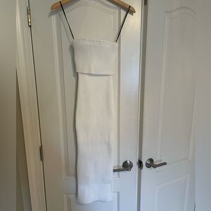 NWT Strapless Thick Ribbed Dress